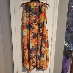 LuLaRoe Joy Size M,   Multicolor Floral Kimono